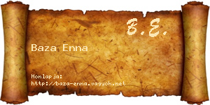 Baza Enna névjegykártya